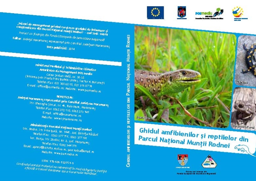 Cover of Ghidul amfibienilor și reptilelor (herpetofaunei) din Parcul Național Munții Rodnei
